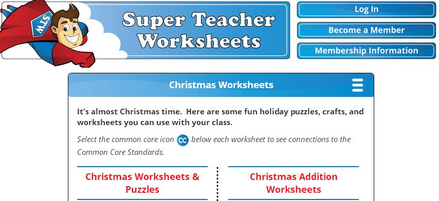 Popular Christmas Worksheets PDF for Free Print and Download